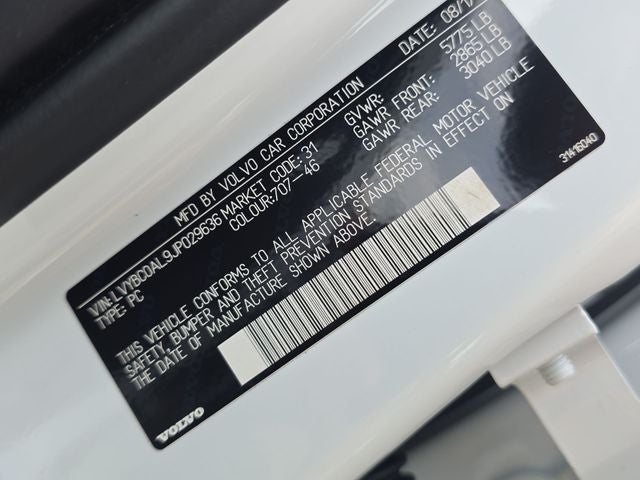 2018 Volvo S90 Hybrid T8 Inscription