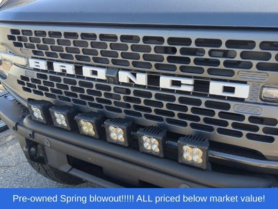 2021 Ford Bronco Badlands Icon Suspension Lift/37" tires/wheels