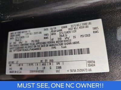 2020 Ford F-150 Lariat