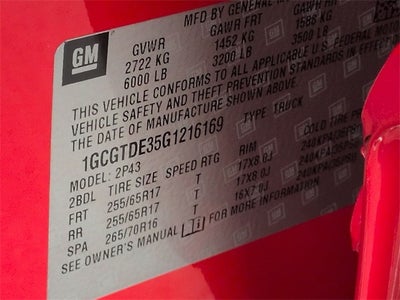 2016 Chevrolet Colorado Z71