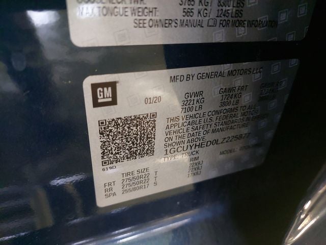 2020 Chevrolet Silverado 1500 High Country