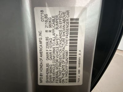 2018 Honda Accord LX