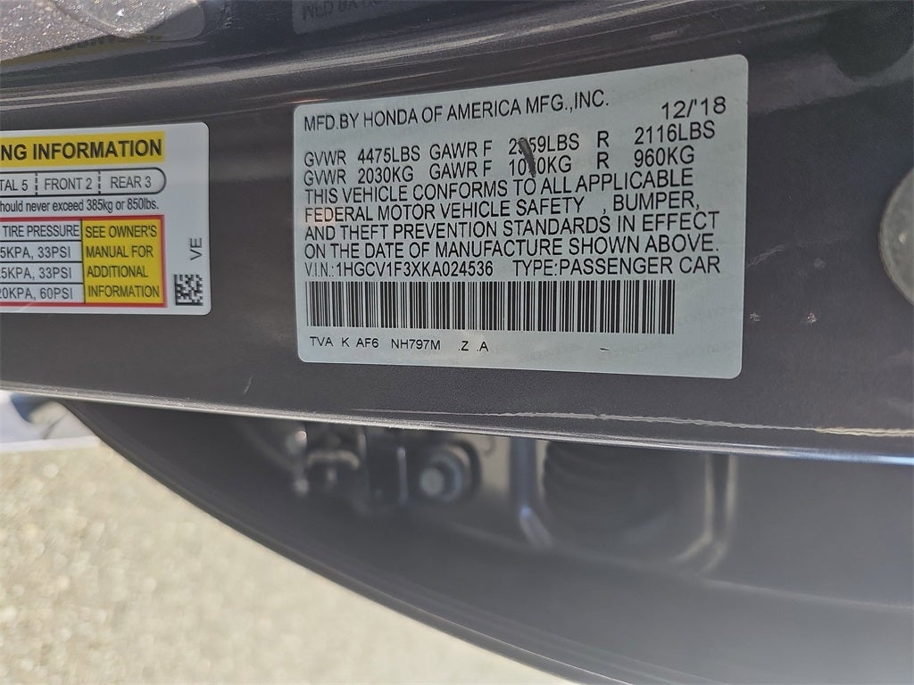 2019 Honda Accord Sport