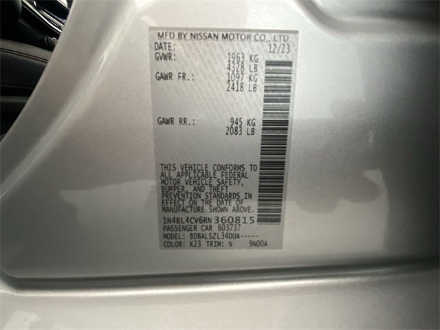 2024 Nissan Altima 2.5 SR