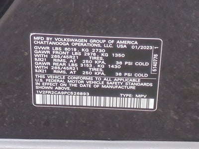 2023 Volkswagen Atlas 3.6L V6 SEL Premium R-Line