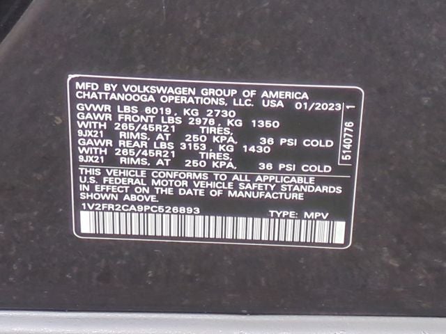 2023 Volkswagen Atlas 3.6L V6 SEL Premium R-Line