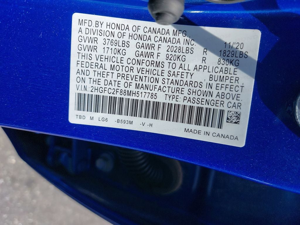 2021 Honda Civic Sport