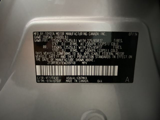 2014 Toyota RAV4 XLE