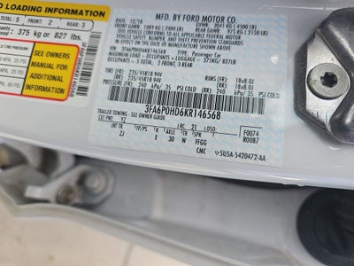 2019 Ford Fusion SE
