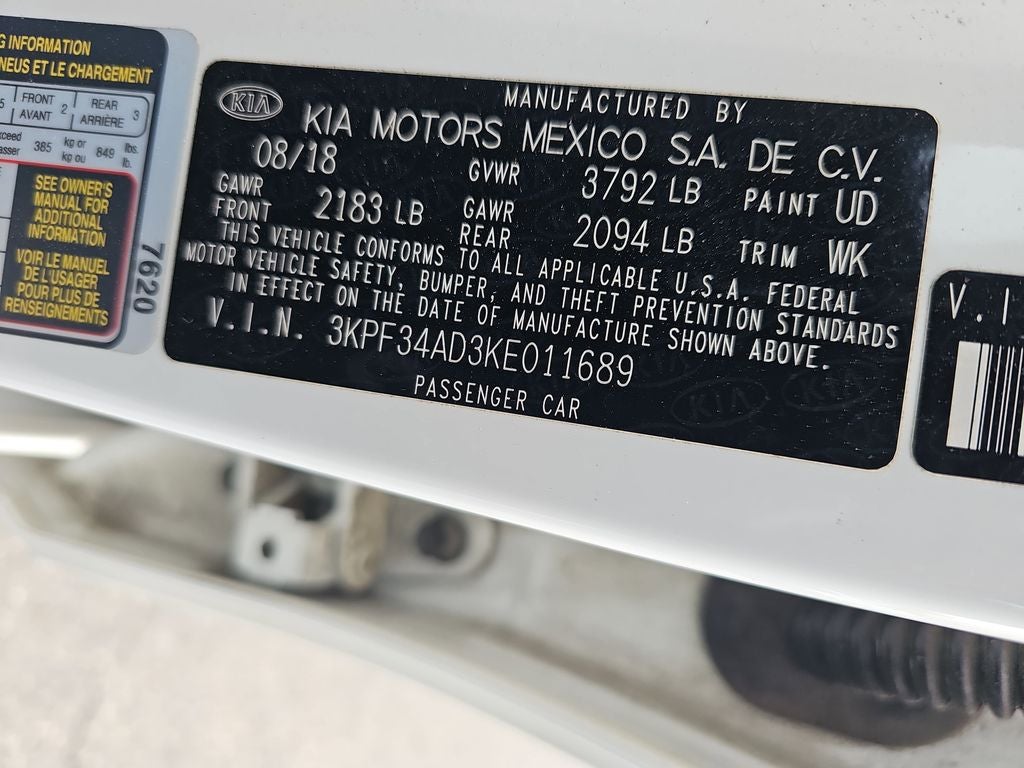 2019 Kia Forte S