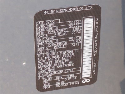 2022 INFINITI QX55 ESSENTIAL