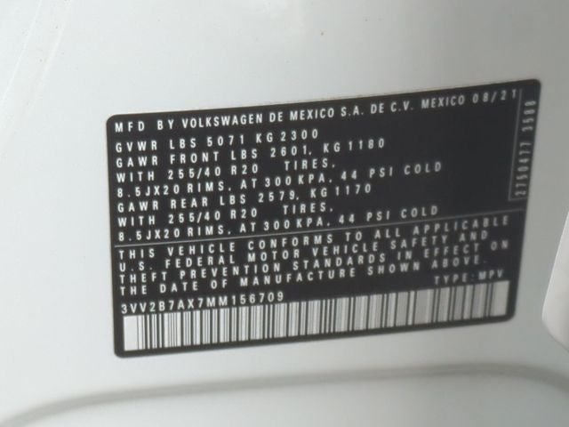 2021 Volkswagen Tiguan 2.0T SE R-Line Black