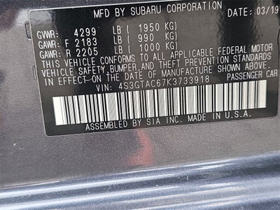 2019 Subaru Impreza 2.0i Premium