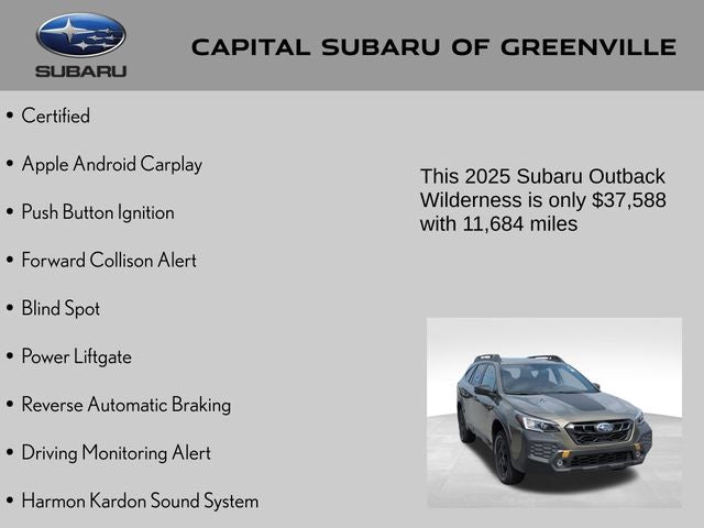 2025 Subaru Outback Wilderness