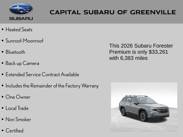 2026 Subaru Forester Premium