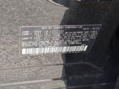 2025 Subaru Ascent Onyx Edition Touring