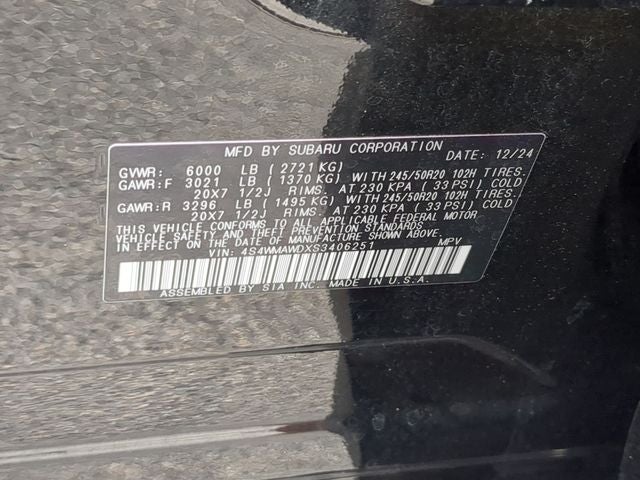 2025 Subaru Ascent Onyx Edition Touring
