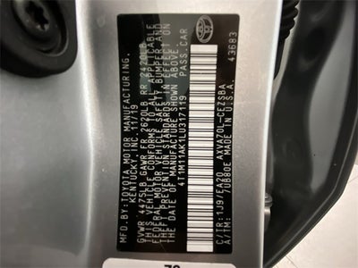 2020 Toyota Camry SE Nightshade