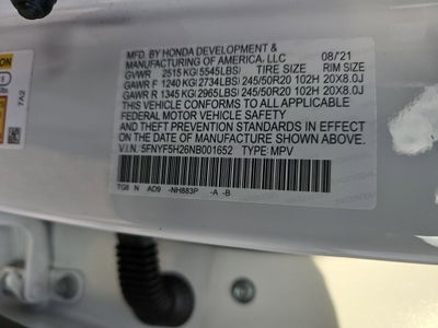 2022 Honda Pilot Special Edition