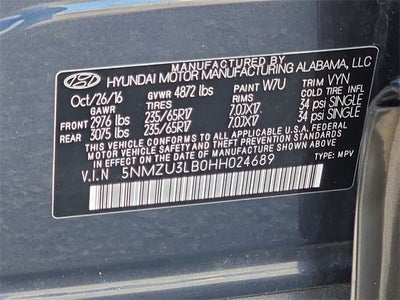 2017 Hyundai Santa Fe Sport 2.4 Base