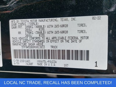 2022 Toyota Tundra Platinum