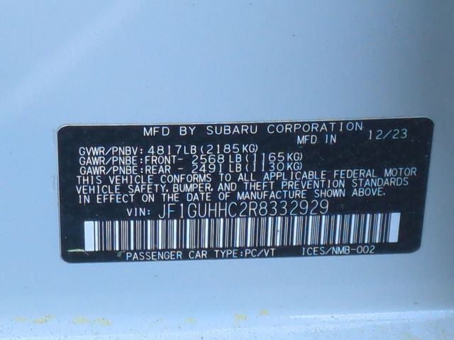 2024 Subaru Impreza 2.5RS