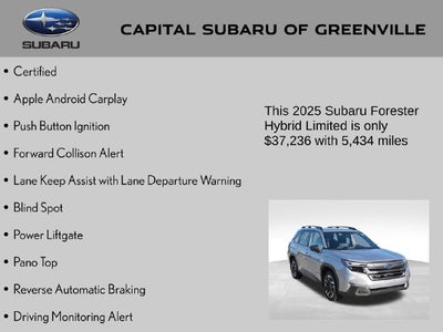 2025 Subaru Forester Hybrid Limited