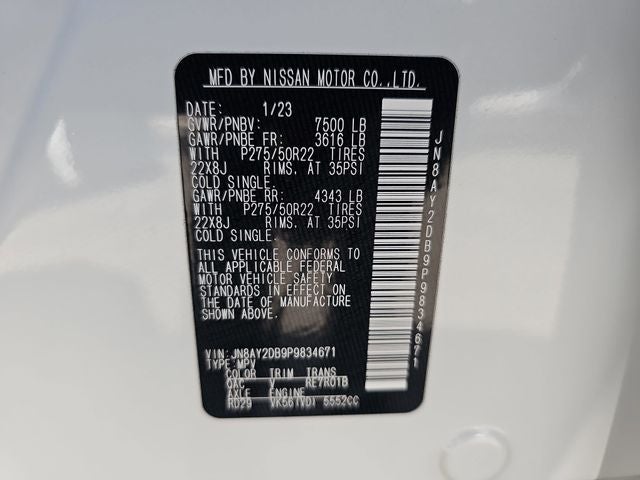2023 Nissan Armada Platinum