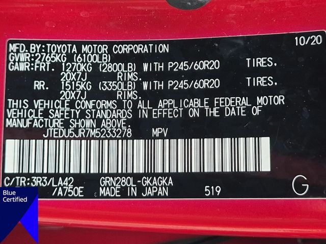 2021 Toyota 4Runner Limited