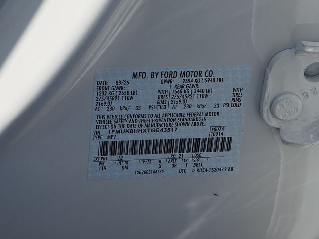 2026 Ford Explorer Platinum