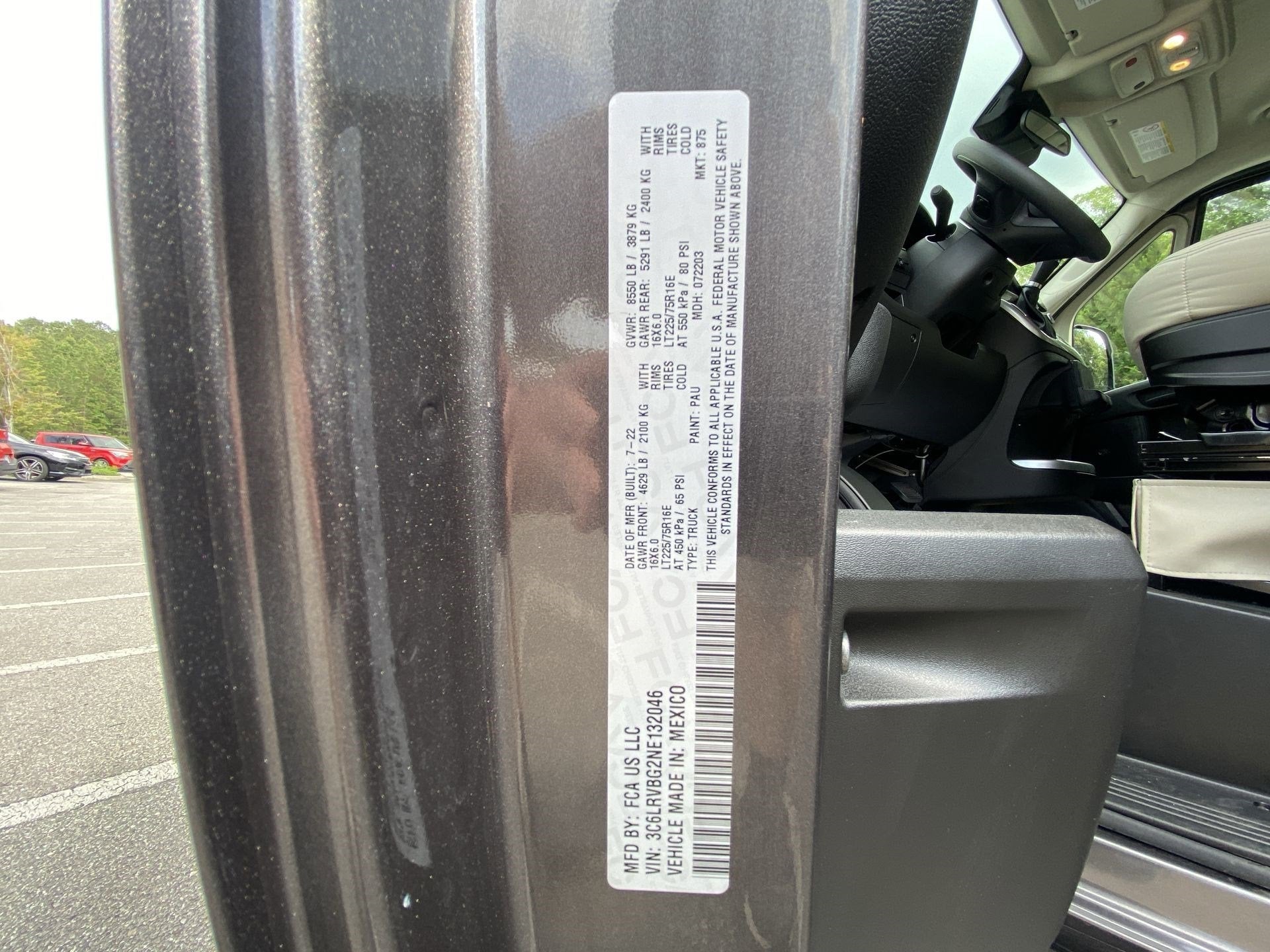 2022 RAM ProMaster Cargo Van Base