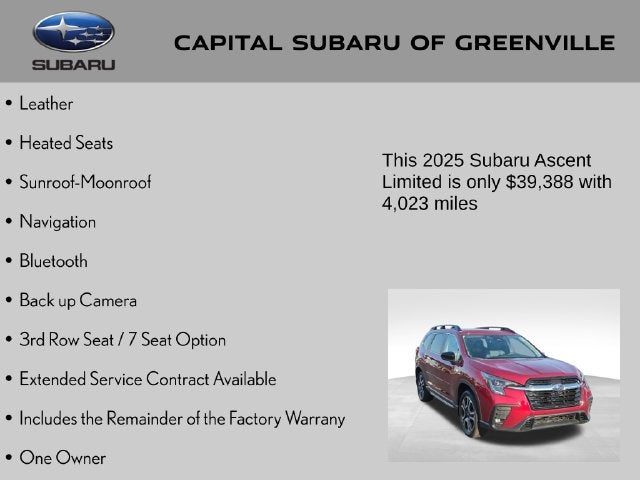 2025 Subaru Ascent Limited