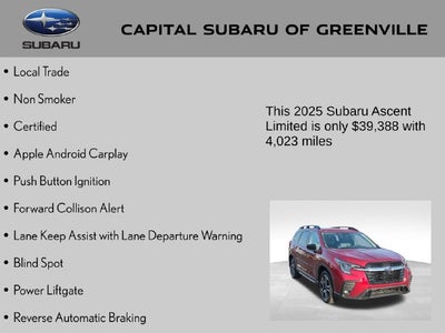2025 Subaru Ascent Limited