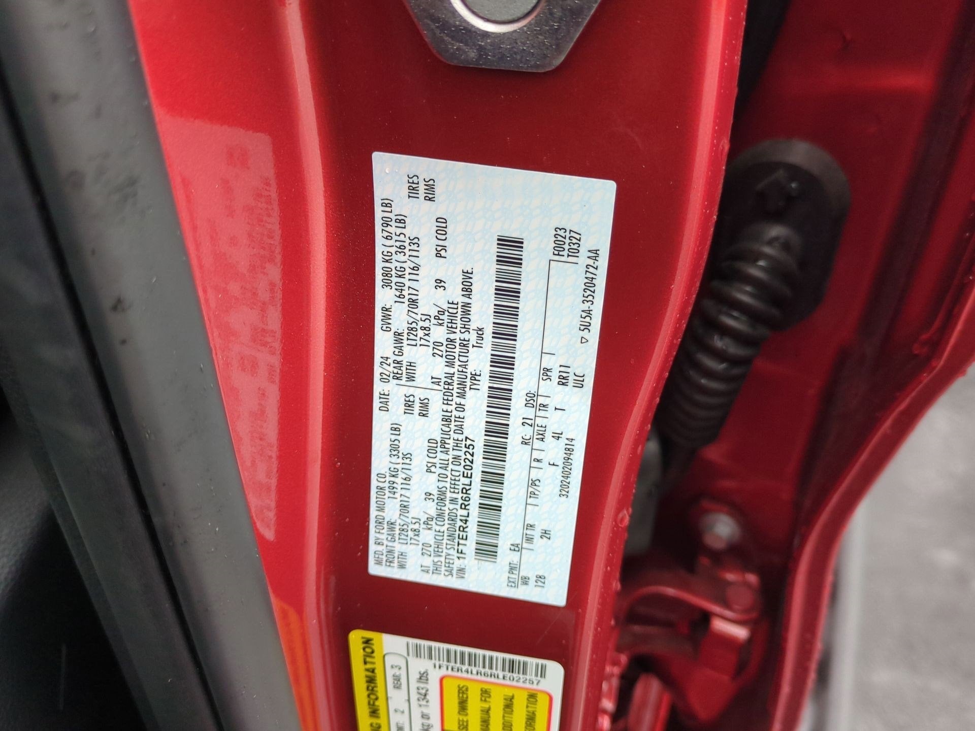 2024 Ford Ranger Raptor