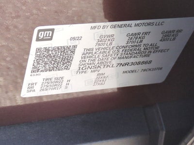 2022 Chevrolet Tahoe High Country