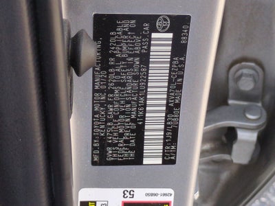 2020 Toyota Camry XSE