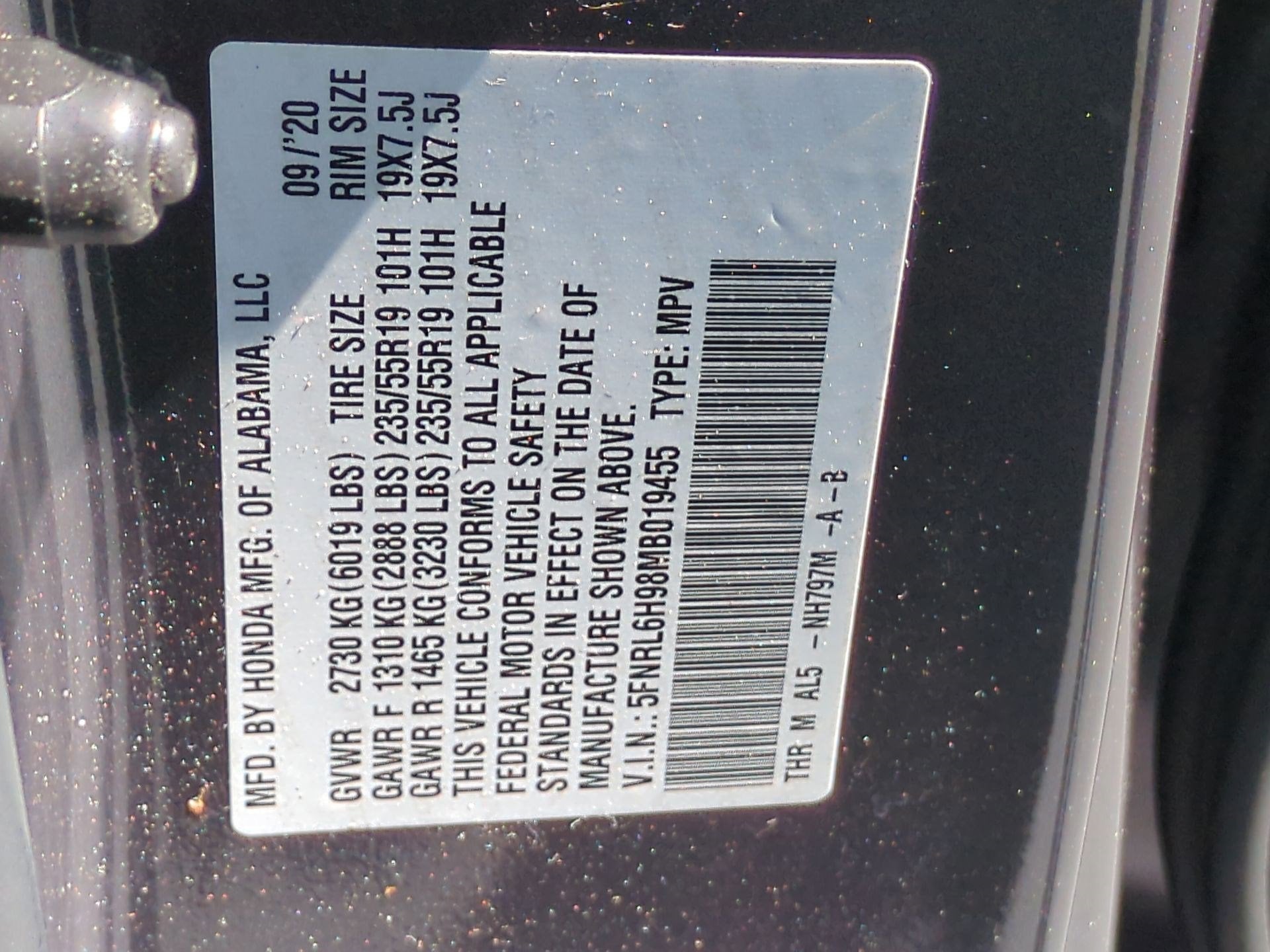 2021 Honda Odyssey Elite