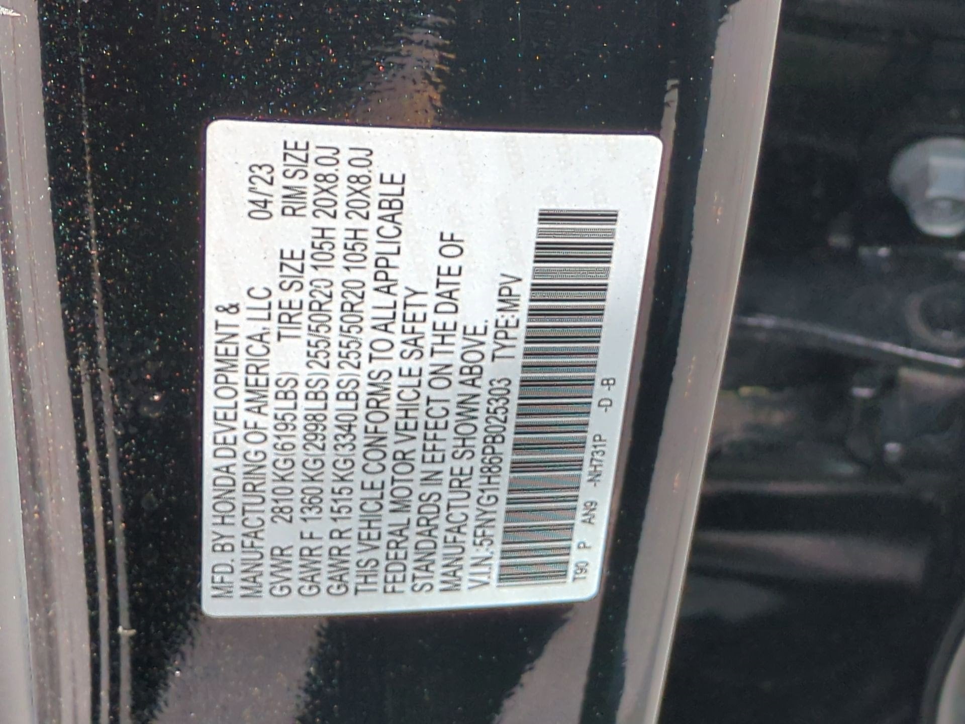 2023 Honda Pilot Elite