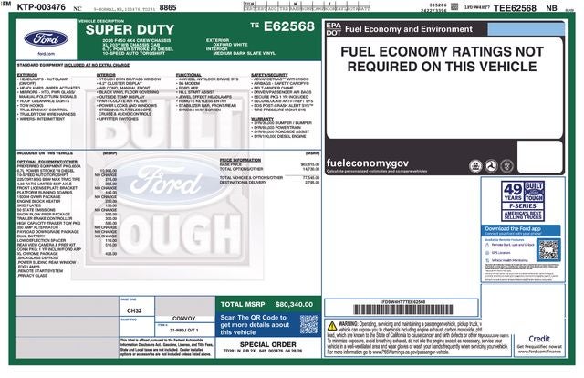 2026 Ford F-450SD 12FT DUMP/CURBSIDE DOOR Commercial