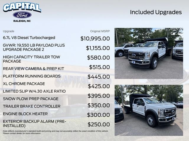 2026 Ford F-550SD 12FT DUMP/NO SIDES Commercial