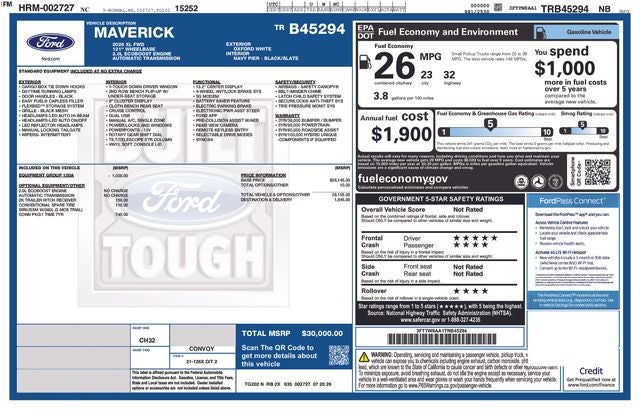 2026 Ford Maverick XL Commercial