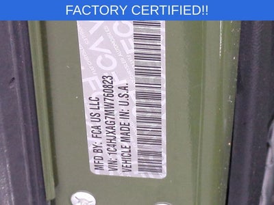 2021 Jeep Wrangler Sport S 4x4