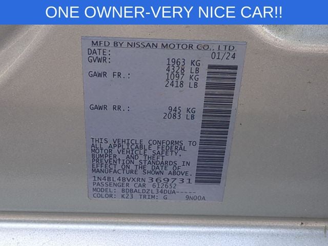 2024 Nissan Altima S FWD