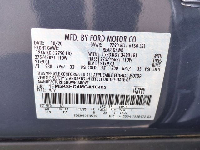 2021 Ford Explorer Platinum