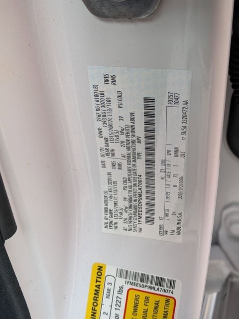 2021 Ford Bronco Base Sasquatch Package