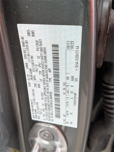 2022 Lincoln Corsair Standard