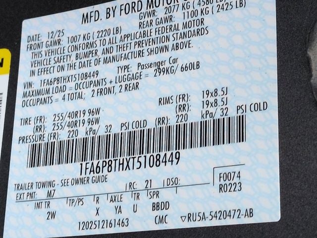 2026 Ford Mustang EcoBoost