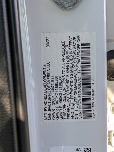 2022 Honda Accord Sport