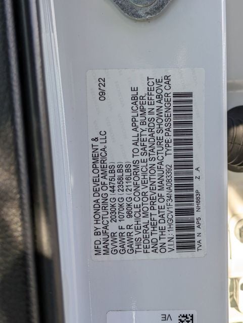 2022 Honda Accord Sport