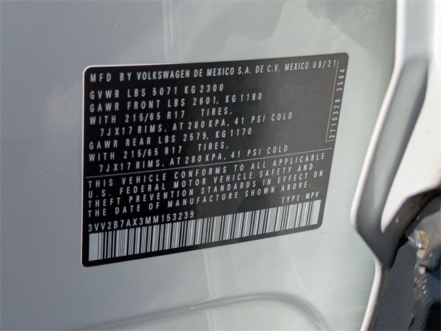 2021 Volkswagen Tiguan 2.0T SE